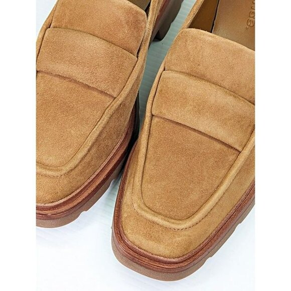 Vince Women's Robin Slip On Loafers Light Fawn Suede Leather Size 9 (MSRP $350) - Picture 6 of 11